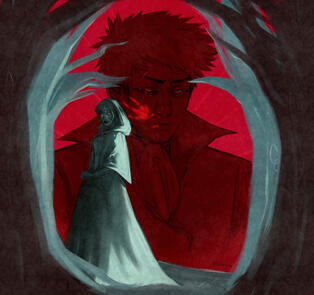 "Gothic AU" by kermelyon